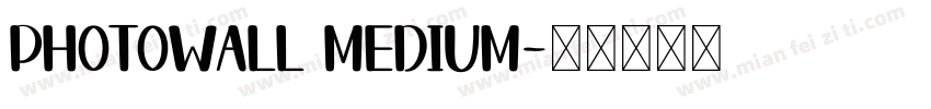 PhotoWall Medium字体转换